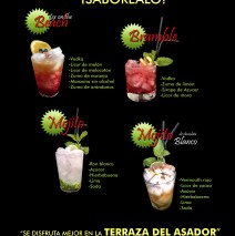 Cócteles de verano en la terraza
